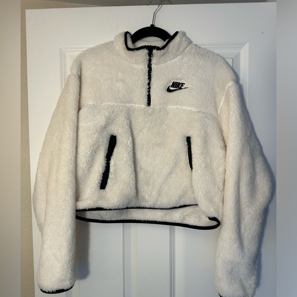 Nike fleece crop jacket
